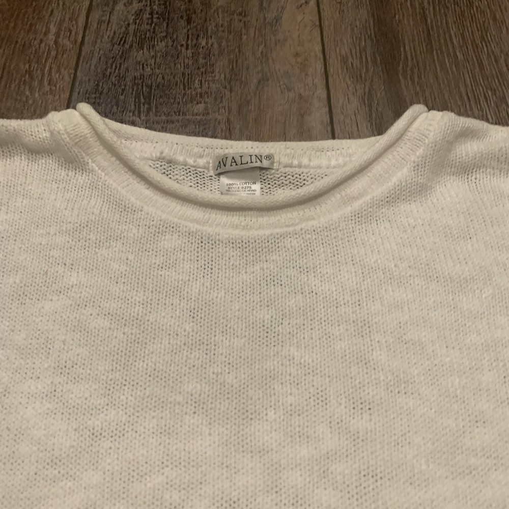 White Button Pocket Sweater - Picture 3 of 3